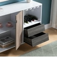 thumbnail image 5 of Royard Oaktree Wooden Sideboard Buffet Cabinet with Wine Rack, Drawers, Glass Holder & Doors, 5 of 5