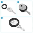 thumbnail image 5 of 1.2" Round Key Cap Cover Identifier Tags for Identifying Keys, Black, 25 Pack, 5 of 6