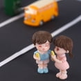 thumbnail image 5 of 2Pcs Couple Figurine Hand-painted Vivid Appearance DIY Plastic Micro Landscape Couple Lover Statue Ornament Home Decor-B, 5 of 8