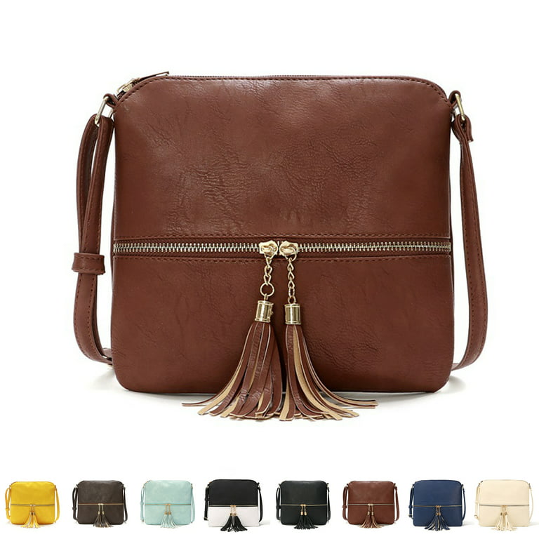 Fuleadture Women's Small Wide Strap Crossbody Bag