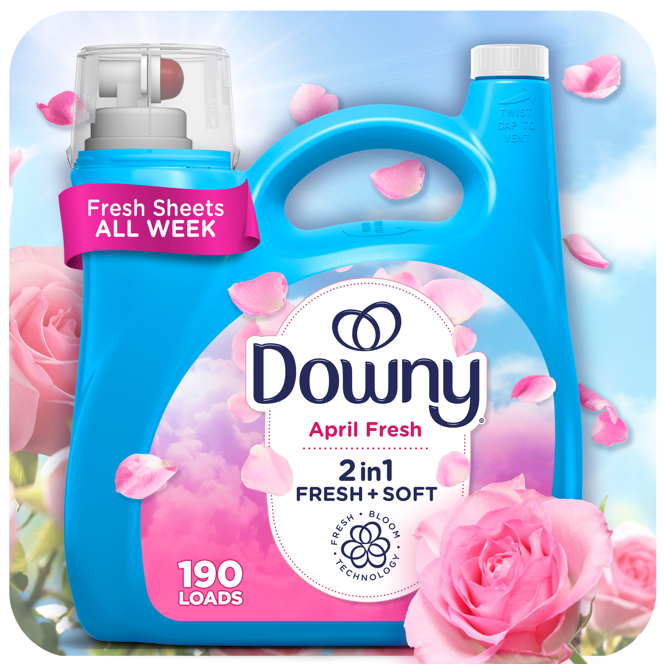 Downy Fabric Softener and Conditioner, April Fresh, 140 fl oz photo 1
