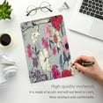 thumbnail image 4 of FMSHPON Floral Pattern Clipboard Hardboard Wood Nursing Clip Board and Pull for Standard A4 Letter 13x9 inches, 4 of 7