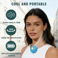 thumbnail image 4 of Cruise Essentials 2026 Portable Clip On Fan Mini USB Rechargeable Bladeless Personal Fan 360° Rotatable 3 Speed Silent Wearable Cooling Fan for Travel Outdoor Office,Blue, 4 of 6