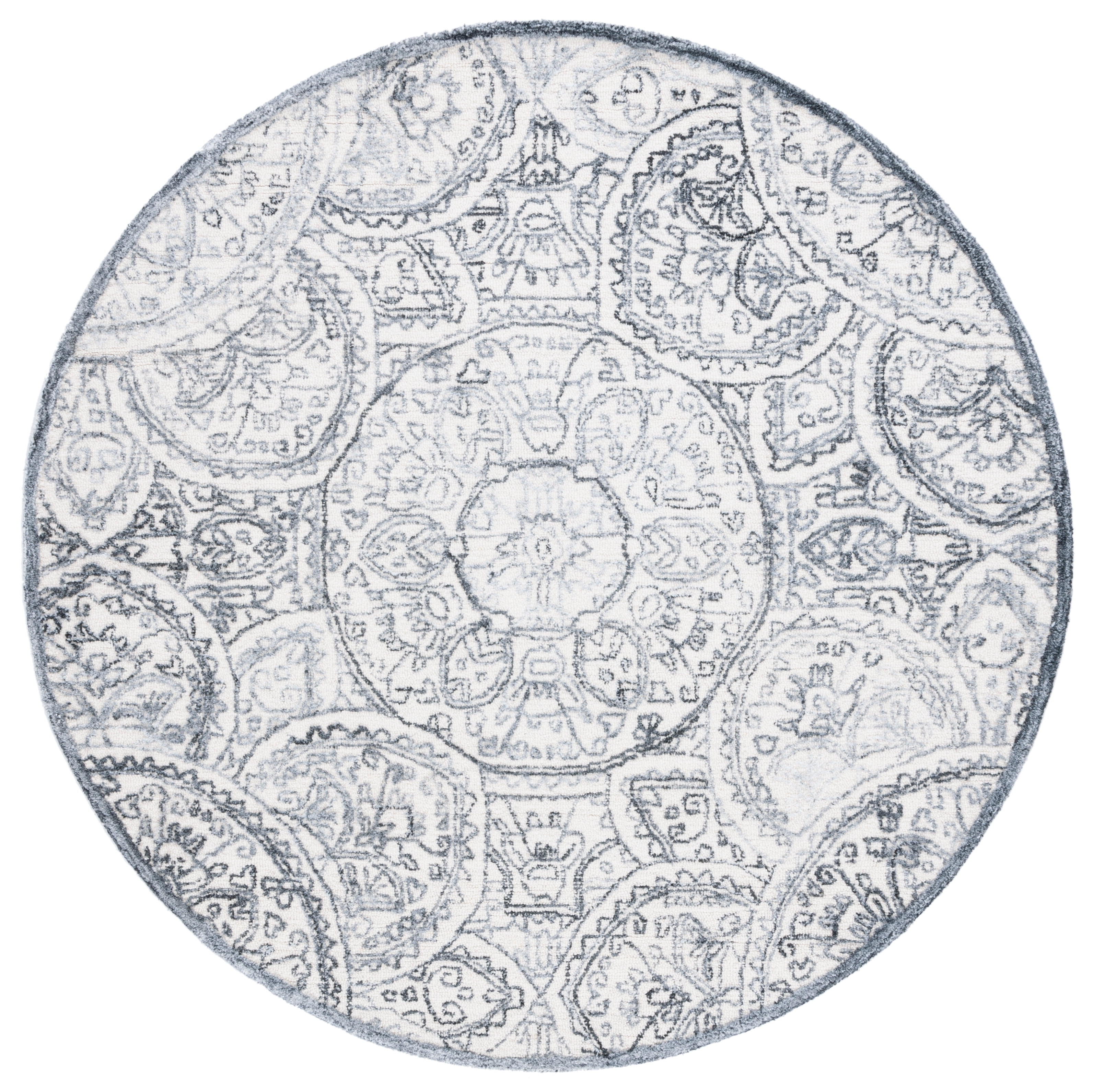 Safavieh Metro Luvina Medallion Area Rug, Ivory/Gray, 6' x 6' Round