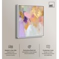 thumbnail image 2 of Canvas of Gold and Purple I Canvas Pastel Abstracts by Art Remedy, White Frame, 24" x 30", 2 of 7