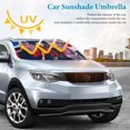 thumbnail image 3 of Christian Pulisic-theme Car Sun Umbrella Windshield Sun Shade | Foldable Front Window Sunshade | UV Protection Heat Insulation 133x73cm, 3 of 6
