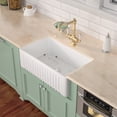 thumbnail image 6 of Mocoloo 30"x18"x10" Rectangular Single Bowl White Farmhouse Kitchen Ceramic Sink, 6 of 6
