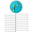 thumbnail image 2 of serony 10Pcs Anti-Tangle Booms Ledger Balance Connecteur Carpe Pêche 40CM, 2 of 9