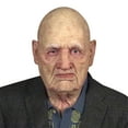 thumbnail image 3 of TheFound Old Man Woman Mask Realistic Halloween Human Wrinkle Face Mask, 3 of 4