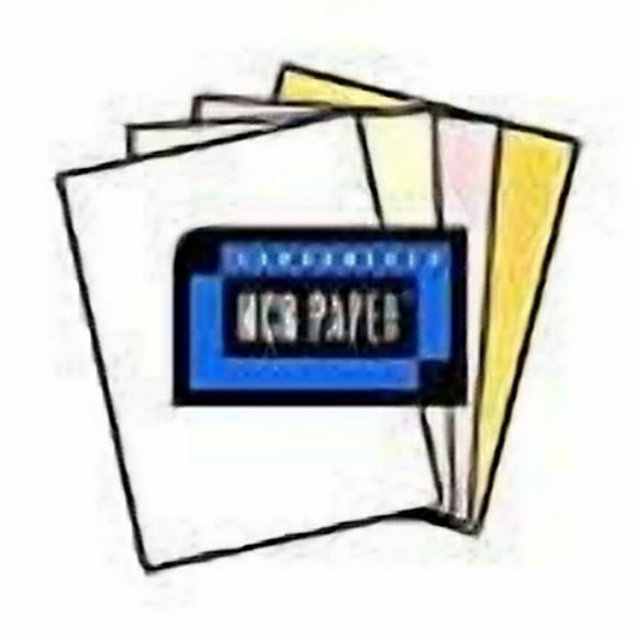 125 Ensembles de Papier NCR 4 Pcs, 01932, Blanc, Canari, Rose, Or--Taille de Lettres Réversibles Papier Sans Carbone 01932 (500 Feuilles)