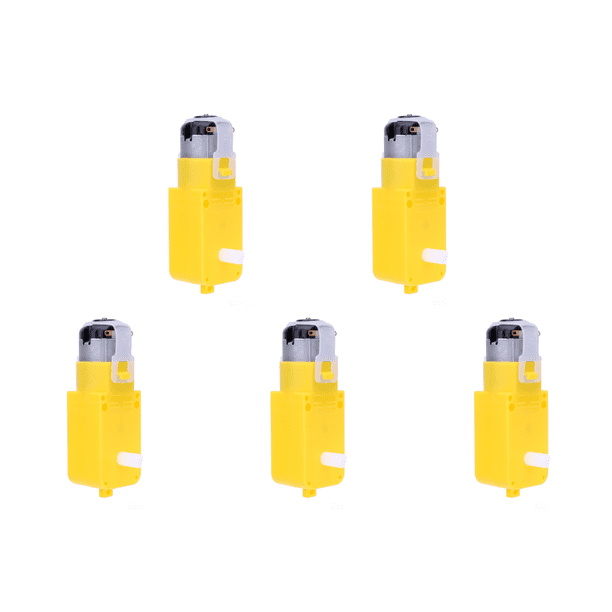 Motorreductor doble eje motorreductor DC 3-12V caja cambios para Robot coche DIY