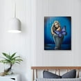 thumbnail image 3 of Nawypu Lady of the lake - Fine art, Original oil painting, fairy sword, wall decor, 3 of 4
