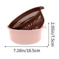 thumbnail image 2 of TACILIP Factory Food Grade Large Double Drainage Basket Plastic Sink Filter Basket Vegetable Fruit Storage Basket Set Kitchen, Men Gifts, 2 of 6