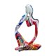 thumbnail image 2 of Escultura abstracta, decoración moderna, figura de escritorio, pensador, estatua de resina, figurita Cara blanca, 2 of 9