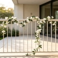 thumbnail image 3 of White Artificial Bougainvillea Vine, Faux Silk Hanging Plant for Outdoor Porch and Yard Decor, 3 of 3