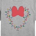 thumbnail image 3 of Disney - Christmas Lights Minnie Head - Juniors Cropped Graphic T-Shirt, 3 of 5