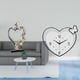 thumbnail image 2 of Reloj Romántico Con Forma De Corazón Para Pareja, Figura Creativa De Pareja, Adorno De Pared Y Escritorio Para Dormitorio, Boda, Estantería, Armario, Decoración Del Hogar Y La Oficina., 2 of 8