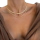 thumbnail image 1 of Collar de la Mujer Dainty Collar de Oro Chapado en Oro Cadena Collares Gargantilla Collares en capas, 1 of 7