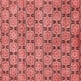 thumbnail image 1 of Ahgly Company Indoor Square Abstract Red Modern Area Rugs, 5' Square, 1 of 4