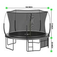 thumbnail image 2 of 【LuckyNote】12FT Springfree Trampoline - No-Gap Zip Net, Bungee Cords (Silent, Safe) | Fiberglass Poles, UV-Tested Mat, 2 of 11
