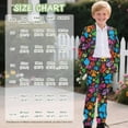 thumbnail image 7 of Xoenoiee Colorful Dog Paw Print Boys Suit for Wedding First Communion Ring Bearer Tuxedo Suits Kids Jacket and Pants Set for Big Boy Formal Wear, 13-14 Years, 7 of 7