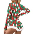 thumbnail image 3 of Mono Sexy de pijama de Navidad para mujer, mono con estampado de Navidad, ropa de dormir de manga larga, mono, pelele, ropa de dormir, 3 of 4