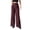 Wine, variant on Staron Women's Casual Wide Leg Pants High Waist Straight Leg Zipper Two Pockets Loose Fit Comfortable Trousers, Light Blue L