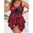 thumbnail image 6 of Ailaofu Women Fashion Print With Chest Pad Without Underwire Bikini Swimsuit, 6 of 7