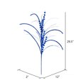 thumbnail image 2 of Vickerman 29" Blue Glitter Harvest Artificial Christmas Spray. Includes 6 sprays per pack., 2 of 3