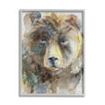 thumbnail image 3 of Stupell Industries Abstract Watercolor Brown Bear Portrait Wild Forest Animal, 11 x 14, Design by Kamdon Kreations, 3 of 5