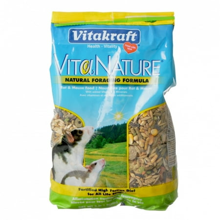 Vitakraft VitaNature Natural Foraging Formula Rat & Mouse Food, 2