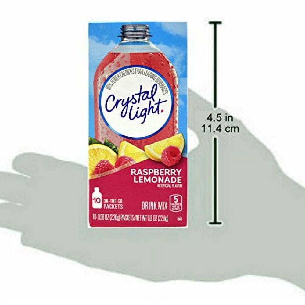 Crystal Light Raspberry Lemonade on the Go Drink Mix (Pack of 5)