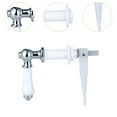 thumbnail image 6 of FashionCha Toilet Flush Handle Ceramic Handle Sturdy Compact Metal Accessories Versatile Replace Easily Install for Bathroom Toilet Tank Silver, 6 of 9