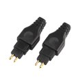 thumbnail image 3 of 2 Piezas Mini Auricular Cable Pin Audio Auriculares Jack Conector de Clavija para HD650 HD600 HD580 HD25 Negro, 3 of 5