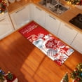 thumbnail image 4 of Christmas Kitchen Rugs,Christmas Kitchen Floor Mat,Christmas Tree Kitchen Rugs,Kitchen Mats for Floor Non Slip Mats for Laundry Office Sink,Christmas Decoration Antislip Floor Mat Layered Doormats, 4 of 7