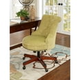 thumbnail image 2 of Linon Chaise de Bureau en Bois Rembourrée Sinclair Verte, 2 of 15