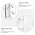 thumbnail image 3 of unbranded 1Jgo Bisagra Para Puerta De Vidrio En Aleación De Zinc Plateada Para Mostradores Y Gabinetes, 3 of 6