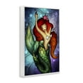 thumbnail image 3 of Stupell Industries Undersea Dreaming Mermaid Fantasy & Sci-Fi Painting White Framed Art Print Wall Art, 20 x 30, 3 of 8