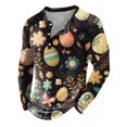 thumbnail image 1 of YDLCAFD Mens Easter Digital 3D Printed Hoodie Sports Fashion Trend Open Front Button Shirt, 1 of 3