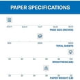 thumbnail image 2 of Hammermill 8.5-inch x 11-inch Premium Color Copy Paper, 28 lbs., 100 Brightness, 2500 Sheet/Carton (102450), 2 of 7