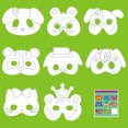 thumbnail image 4 of 32PCS Party Mask Cartoon DIY Costume Mask Masquerade Mask with Pen & String, 4 of 10