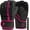 Pink, variant on RDX MMA Boxing Gloves Grappling Sparring, Pre-Curved Martial Arts Mitts, Ventilated Palm, Maya Hide Leather KARA, Black, Medium