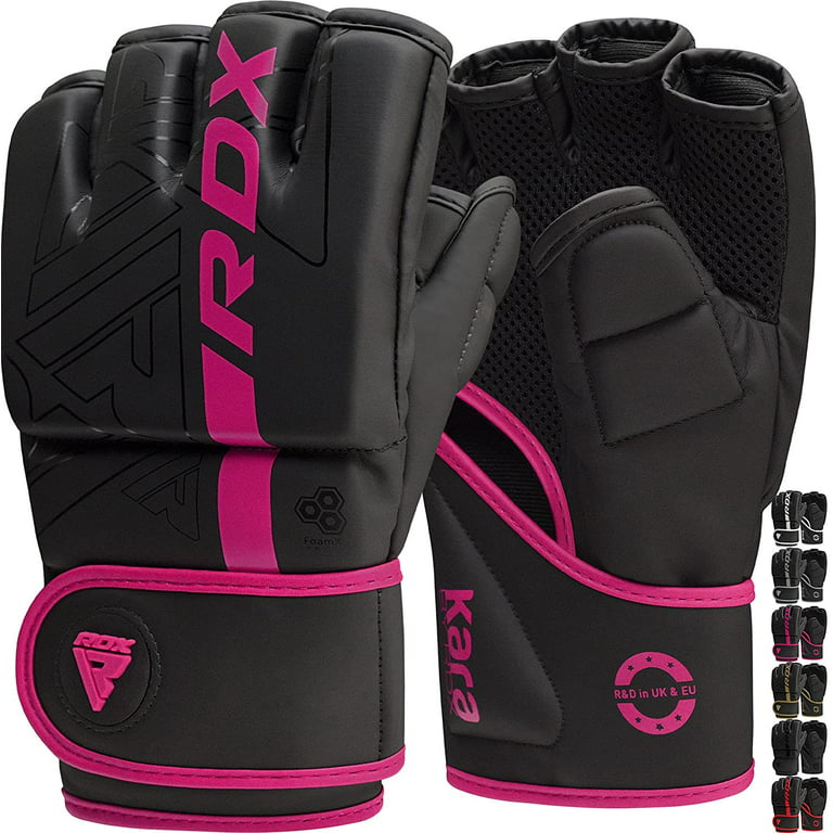 RDX MMA Boxing Gloves Grappling, Pre-Curved Martial Arts Mitts