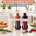 thumbnail image 4 of Juego de 3 Botella Del Apretón De La Salsa De 5 Agujeros, Botellas Exprimibles para Salsas y Condimentos, con Tapa a Prueba de Fugas y Línea de Escala, Sauce Squeeze Bottle, 4 of 4