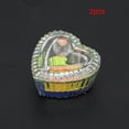 thumbnail image 2 of 2pcs Nail Art Acrylic Liquid Crystal Cup Container Nail Decoration Storage Crystal GlassC-1 Heart Shape, 2 of 10