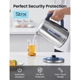 thumbnail image 2 of COMFEE' Stainless Steel Electric Kettle, Temperature Control with 6 Presets, 1-Hr Keep Warm, Kettle Water Boiler 1.7 Litres, 1500W with Viewing Windo, 2 of 6