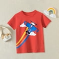 thumbnail image 2 of Vedolay Top Boys Shirts Teen Cartoon Short Sleeve T Shirt Kids Novelty Tops Tee,Red 3-4 Years, 2 of 5