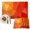 Red Yellow, variant on Red Orange Placemats Set of 2, Modern Abstract Ombre Geometric Washable Wipeable Table Mats for Dining Tables, Indoor Outdoor Kitchen Place Mats for Holiday Party Table Decor