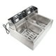 thumbnail image 1 of Freidora Eléctrica, Control Automático De Temperatura, Freidora De Doble Tanque, 12 Litros, Desmontable Para Cocinas Domésticas, 1 of 7