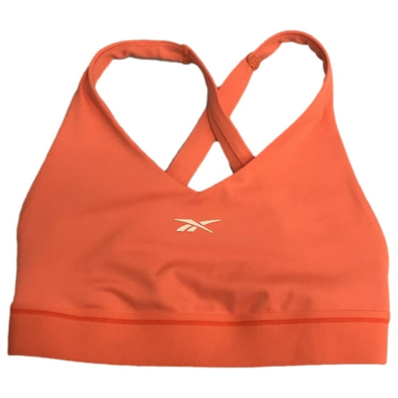 Reebok Womens Supercharged Coral Active Fit Criss Cross Back Sports Bra Small